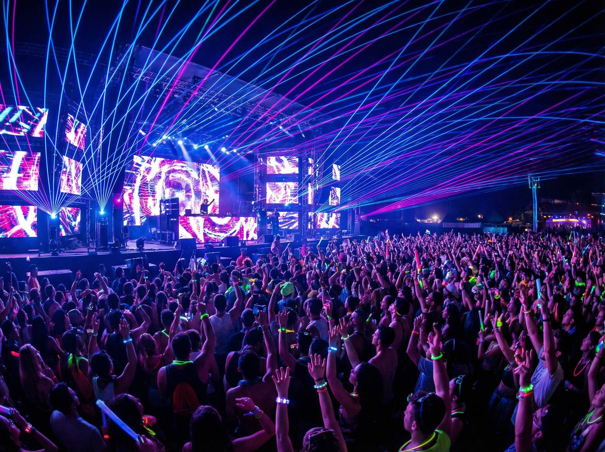 91网 - 电子音乐节现场蹦迪视频演示